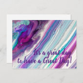 今日は素晴らし一日だ素晴らし ポストカード (正面/裏面)