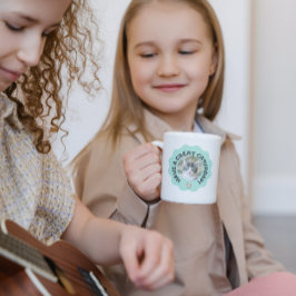 今日は素晴らし早くターコイズカスタム猫の写真 コーヒーマグカップ