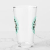 今日は素晴らし早くターコイズカスタム猫の写真 タンブラーグラス (右)