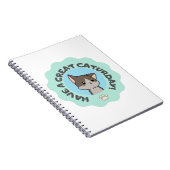 今日は素晴らし早くマングライク青いネコ ノートブック (右側)