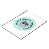 今日は素晴らし早くマングライク青いネコ ノートブック (左側)