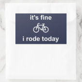 今日は素晴らし馬に乗った 長方形シール (バッグ)