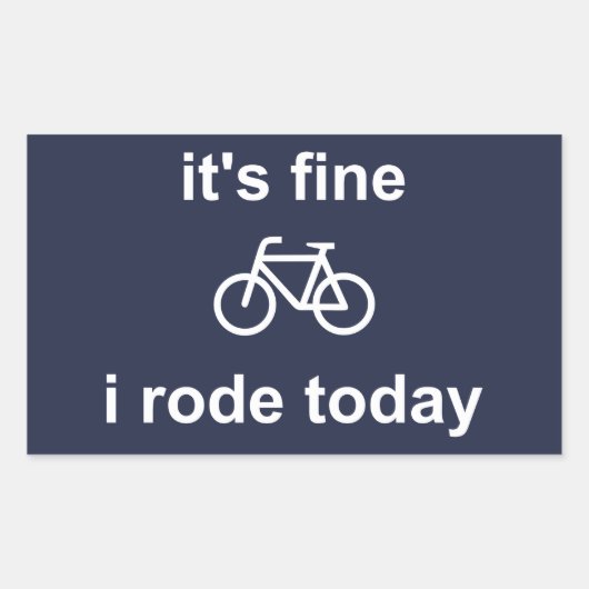 今日は素晴らし馬に乗った 長方形シール (正面)