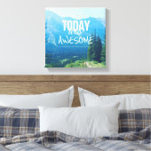 今日は素晴らし キャンバスプリント (インサイチュ (寝室))