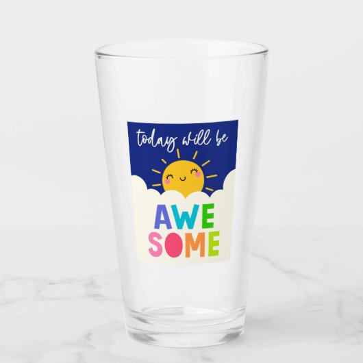 今日は素晴らし タンブラーグラス (正面)