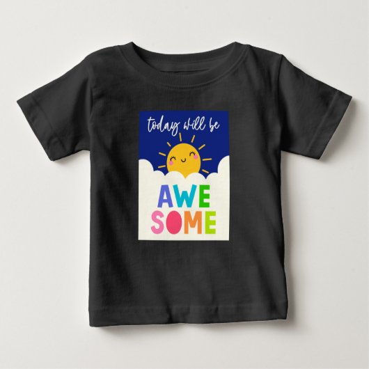 今日は素晴らし ベビーTシャツ (正面)