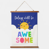 今日は素晴らし 吊り下げ型タペストリー (正面)