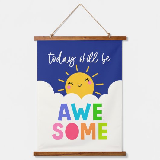 今日は素晴らし 吊り下げ型タペストリー (正面)