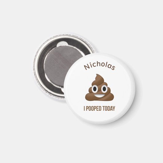 今日は絵文字の名を付けて歩いた マグネット (正面/裏面)