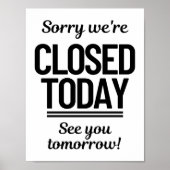 今日は締め切ってごめんなさい ポスター (正面)