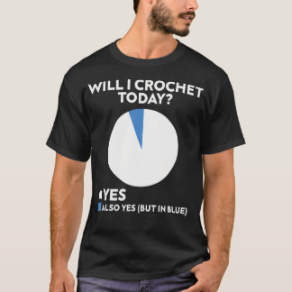 今日は編み物をするのか 編み物好きのかぎ針編み Tシャツ
