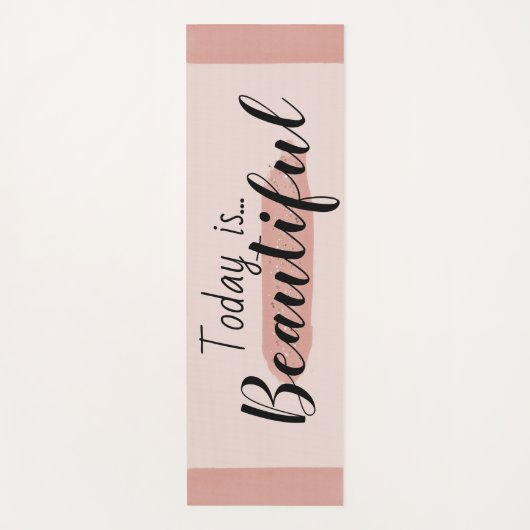 今日は美しいピンク感動的のヨガマット ヨガマット (正面)