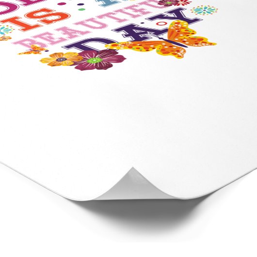 今日は美しい日だ ポスター (角)