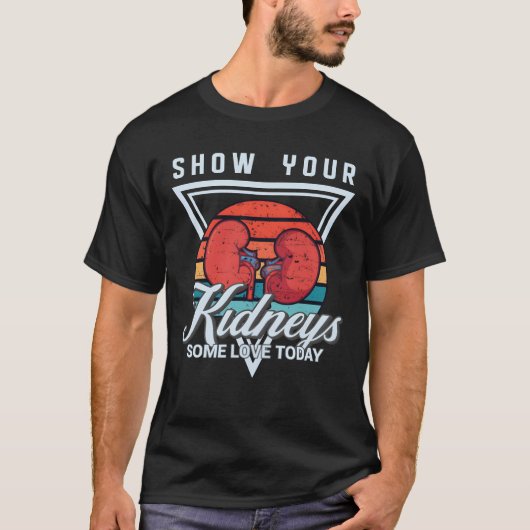 今日は腎臓に愛を伝えよう 親族 Tシャツ (正面)