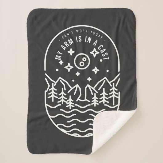 今日は腕がギプスだ   シェルパブランケット (正面)