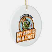 今日は腕がギプスだ セラミックオーナメント (右)