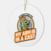 今日は腕がギプスだ セラミックオーナメント (左)