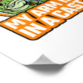 今日は腕がギプスだ ポスター (角)