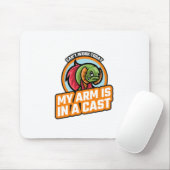 今日は腕がギプスだ マウスパッド (マウス)