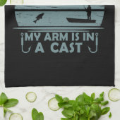 今日は腕がギプスで動けない キッチンタオル (折り畳み)