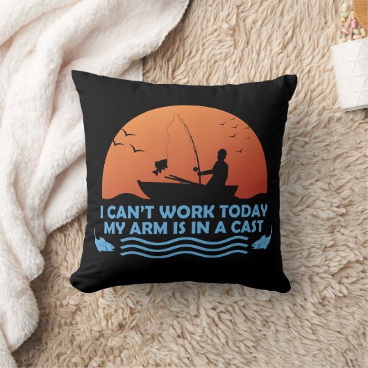 今日は腕がギプスで動けない クッション (ブランケット)