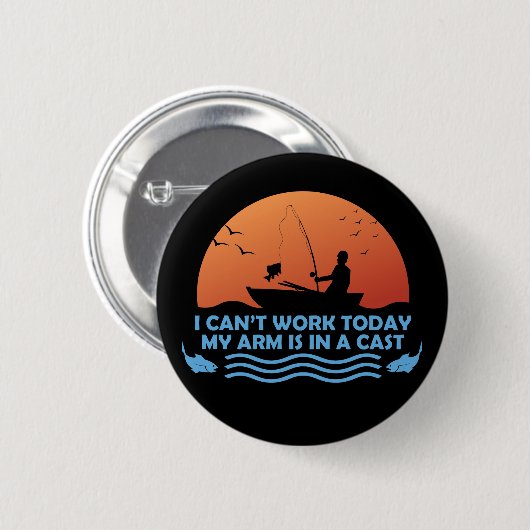 今日は腕がギプスで動けない 缶バッジ (正面&裏面)