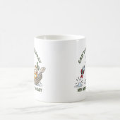 今日は腕がギプス魚釣りで動けなおもしろいい コーヒーマグカップ (中央)