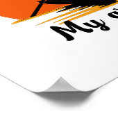 今日は腕がギプス魚釣りで動けなおもしろいい ポスター (角)