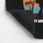 今日は腕が釣り人で働けない マウスパッド (コーナー)