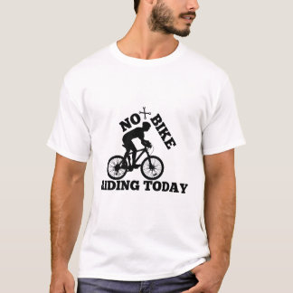 今日は自転車に乗らないおもしろい- & カジュアルサイクリング Tシャツ
