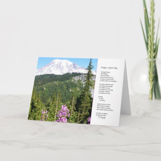 今日は良い日だ。.感動的. カード (正面)