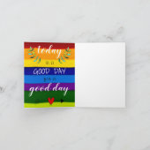 今日は良い日のグリーティングカードの良い日 シーズンカード (内部)