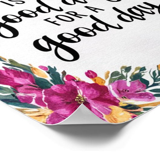 今日は良い日のフローラ ポスター (角)