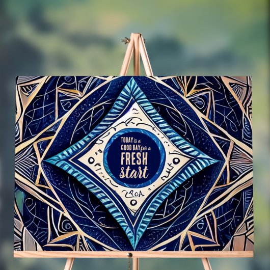 今日は良い日の新しいスタートやる気を起こさせる引用文 アクリルサイン (ニュートラル)