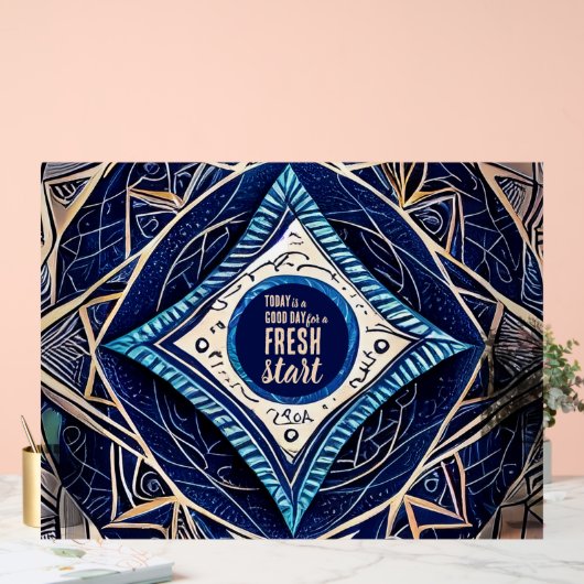 今日は良い日の新しいスタートやる気を起こさせる引用文 アクリルサイン (ウェディング)