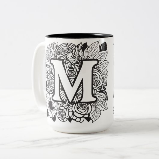 今日は良い日の新しいスタートやる気を起こさせる引用文 ツートーンマグカップ (正面左)