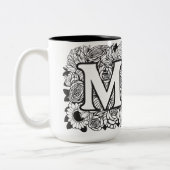 今日は良い日の新しいスタートやる気を起こさせる引用文 ツートーンマグカップ (左)