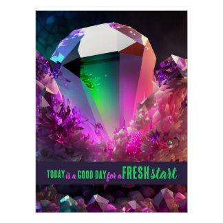 今日は良い日の新しいスタートやる気を起こさせる引用文 ポスター