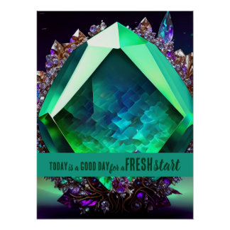 今日は良い日の新しいスタートやる気を起こさせる引用文 ポスター