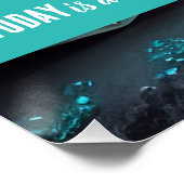 今日は良い日の新しいスタートやる気を起こさせる引用文 ポスター (コーナー)