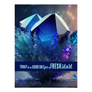 今日は良い日の新しいスタートやる気を起こさせる引用文 ポスター