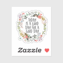 今日は良い日感動的引用文フローラ シール