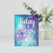 今日は良い日感動的引用文 ポストカード (スタンド正面)