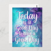 今日は良い日感動的引用文 ポストカード (正面/裏面)