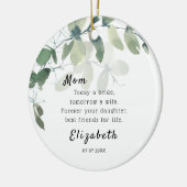 今日は花嫁のお母さん セラミックオーナメント (左)