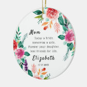 今日は花嫁のお母さん セラミックオーナメント (左)