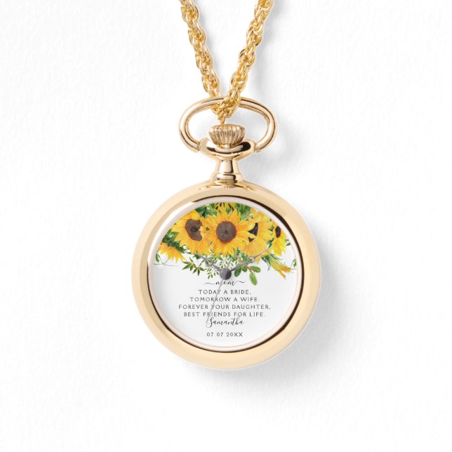 今日は花嫁のお母結婚さんの形見 腕時計 (正面)