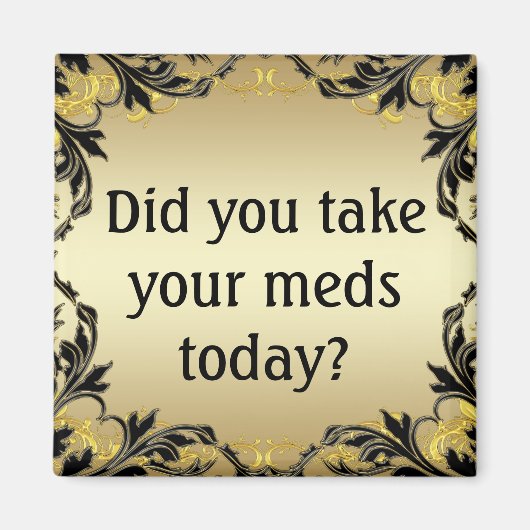 今日は薬を飲んだの？マグネット マグネット (正面)