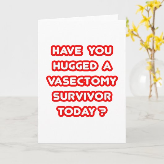 今日は血管切除を生き延びた人を抱きしめた? カード (黄色い花)