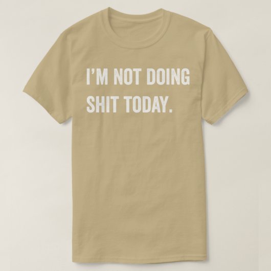 今日は行かない Tシャツ (デザイン正面)